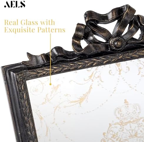 AELS Vintage Ornated Cookbook Stand Black