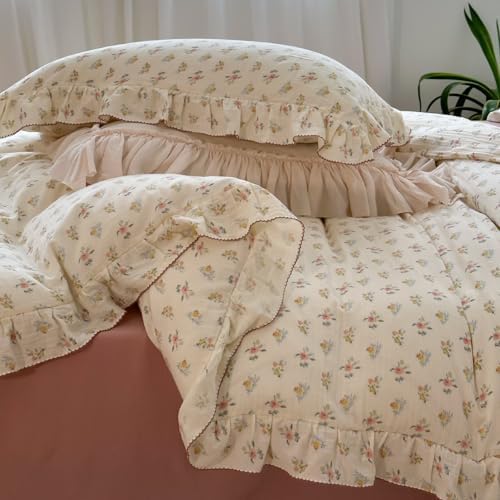 BuLuTu 100 Cotton Muslin Duvet Cover Twin Size