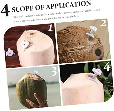 Cabilock 20 Pcs Manual Coconut Hole Puncher Kit