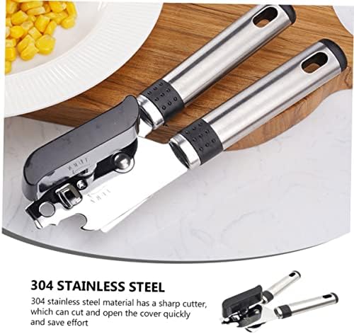 1Pc Stainless Steel Can Opener and Multi Function Bottle Opener with Lever