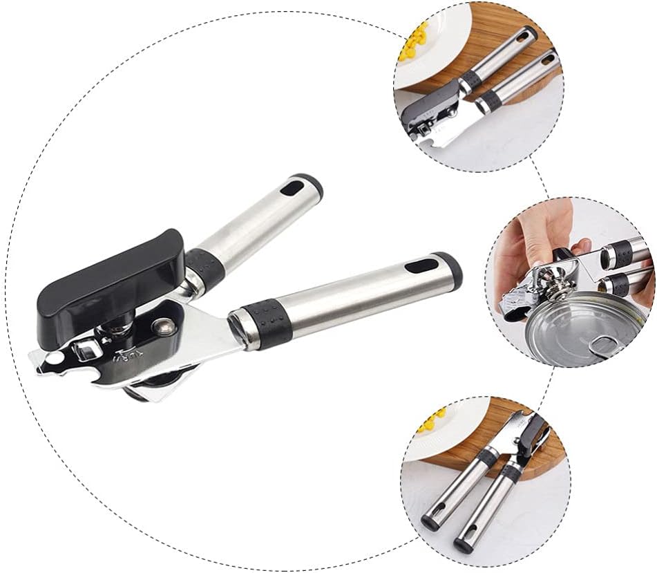 Hemoton 1Pc Manual Can Opener Stainless Steel