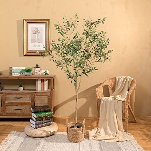 6FT Artificial Olive Tree for Living Room Decor