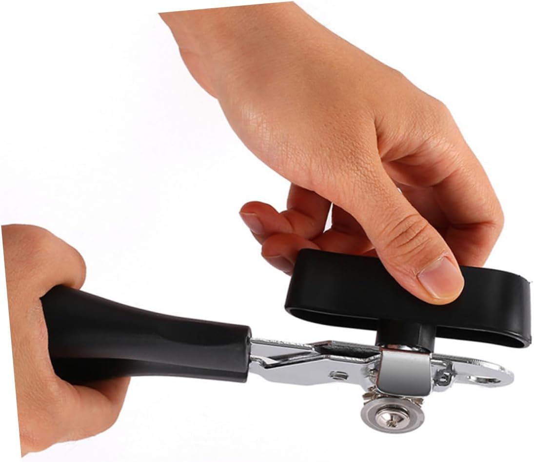 Stainless Steel 1pc Electric Jar Lid Opener Black