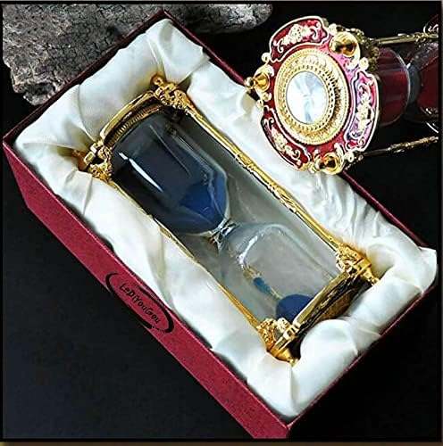 Antique Floral Decorative 15-Minute Hourglass Timer - Gold