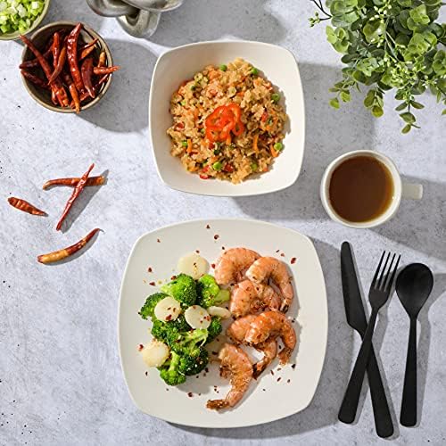 Gibson Home Zen Buffet 24-Piece Dinnerware Set - White