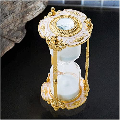 Antique Floral Decorative 15-Minute Hourglass Timer - Gold