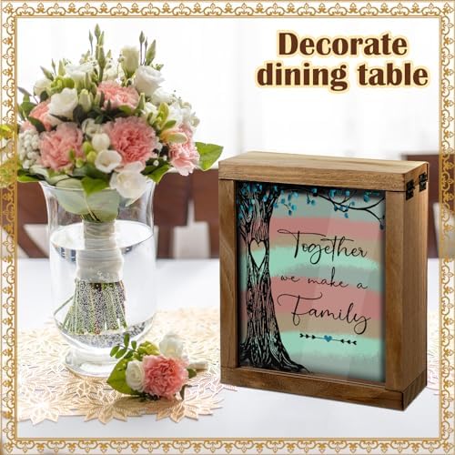 Wedding Unity Sand Ceremony Kit with Wood Box and 4 Vases