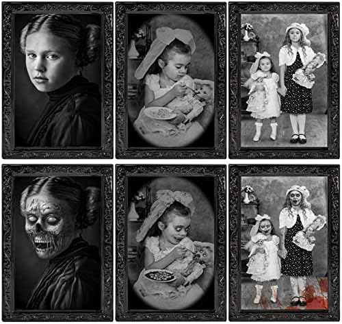 Halloween Wall Decor 3D Changing Faces Picture Frame Set