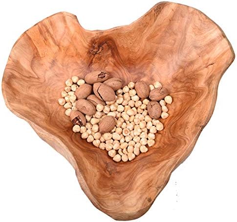Handmade Natural Root Wood Salad Bowl 12-14 Inch
