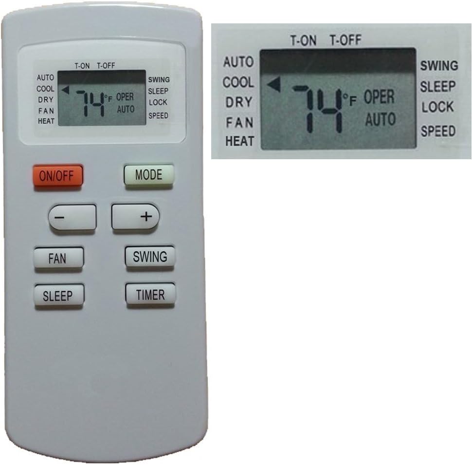 Replacement Remote Control for SoleusAir Air Conditioner YX1FF YX1F