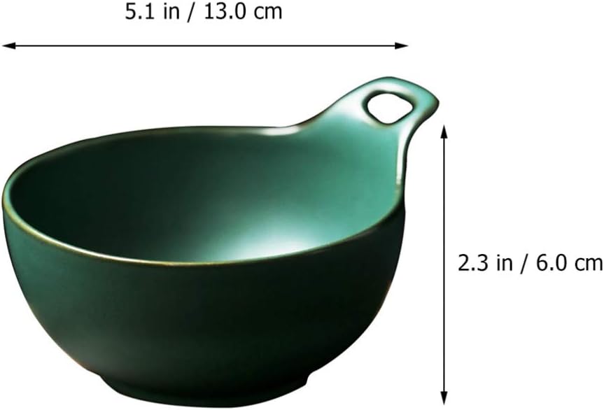 Hemoton Ceramic Ice Cream Bowl Decorative Fruit Dish
