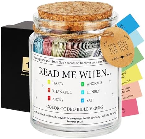 Bible Verse Jar with Prayer Cards for Spiritual Inspiration