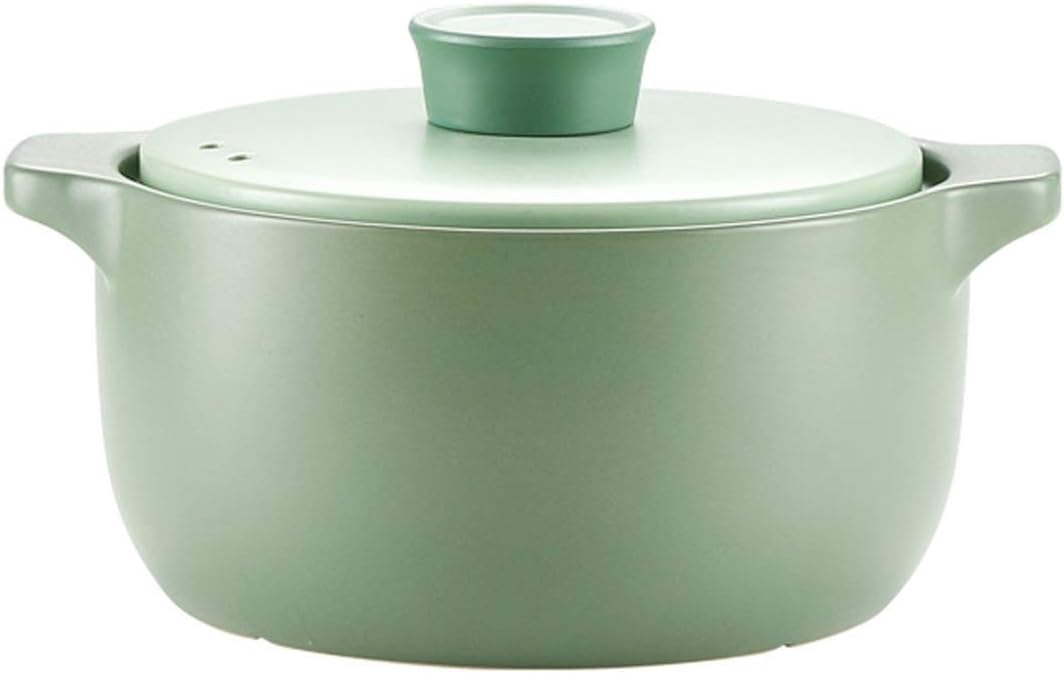 SISWIM Green Ceramic Casserole with Lid 27L