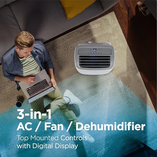 BLACKDECKER Portable Air Conditioner 9000 BTU White