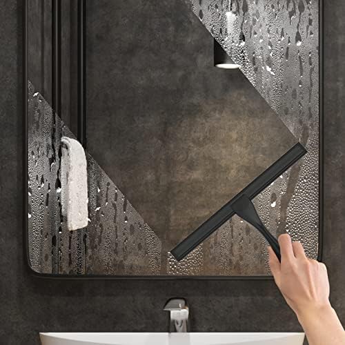 Docrok 10 Inch All-Purpose Shower Squeegee with 2 Hooks