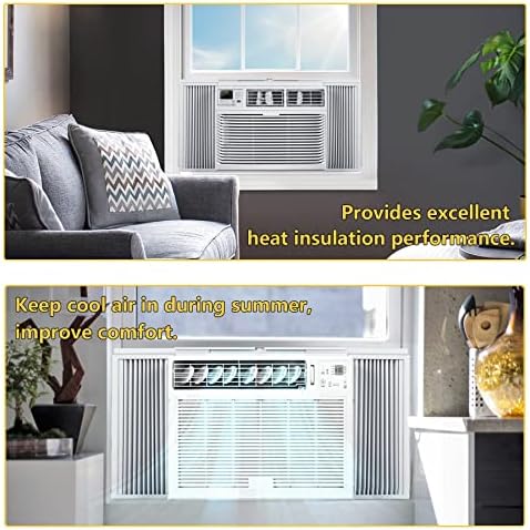 Powrocket Window AC Side Panel with Frame Set White