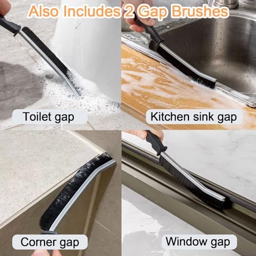 4 PCS Multi-Function Crevice Brush Kit for Kitchen and Bathroom Cleaning