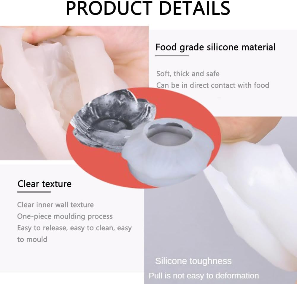 Lotus Shape Silicone Mold for DIY Resin Crafts