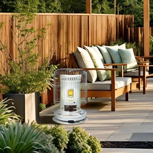 HeatMate HMC-23K Kerosene Heater 23500 BTU White Cordless