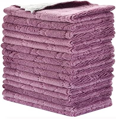 OstWony Reusable Cleaning Cloths 11PCS 10x6 Inch Microfiber Dish Towels