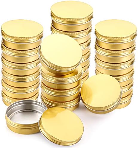 Foraineam 24 Piece 4 Oz Screw Lid Round Tin Jars