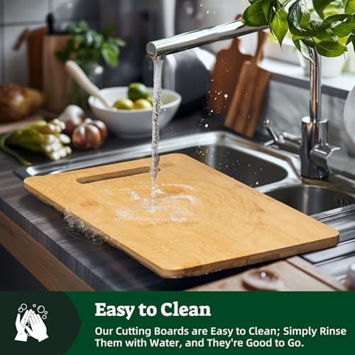 Happy Marriage Bamboo Cutting Board with Cookbook Stand