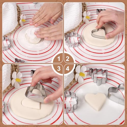 GWHOLE 26 Pcs Cookie Cutter Set for Kids Christmas Holiday