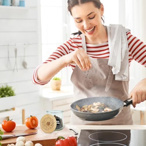 24 Reusable Bamboo Yogurt Jar Lids with Airtight Seal
