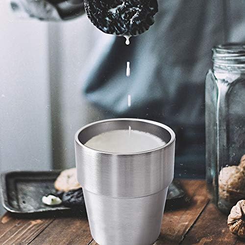 Newk Stainless Steel Cups Set of 2 10 Oz Double Wall Tumblers