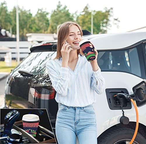 Reusable Iced Coffee Cup Sleeve with Handle for Hot and Cold Drinks