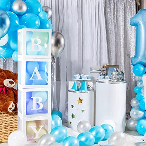 Baby Boxes with 4 Letters for Baby Shower Decorations
