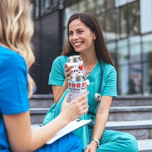 Nurses Week Coolers Bulk 12 Packs 2025 Funny Nursing Day Can Sleeves