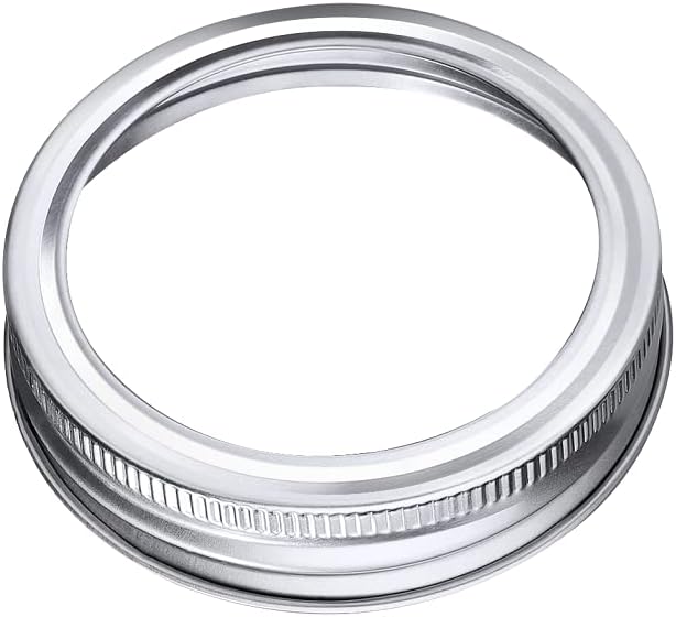 48Pcs Canning Lids and Bands for Regular Mouth Jars