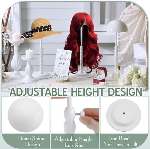 Geelin 4 Pcs Adjustable Metal Hat Stand