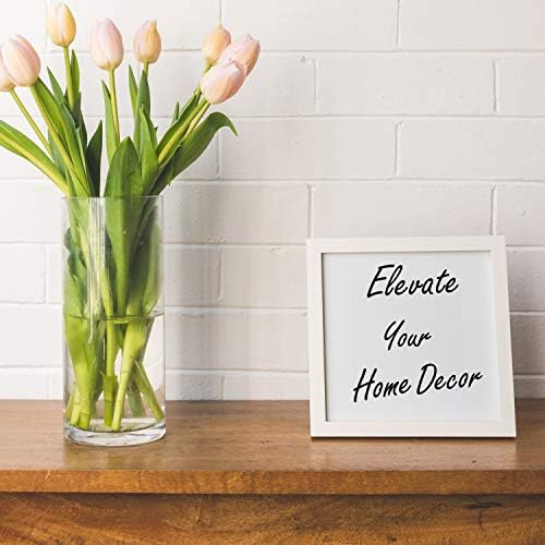 CYS EXCEL Cylinder Clear Glass Vase 16 H 6 D