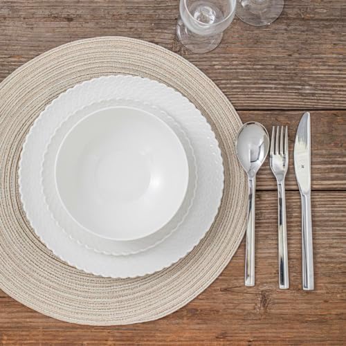 26 Piece Dinnerware Set for 6 Modern Style Plates and Bowls