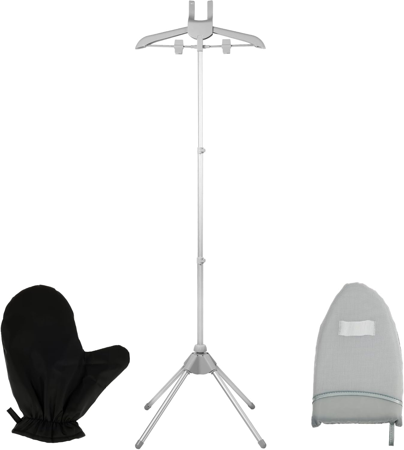 Garment Steamer Hanger with Ironing Glove and Stand