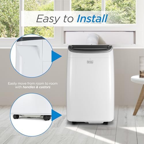 BLACKDECKER Portable Air Conditioner 9000 BTU White