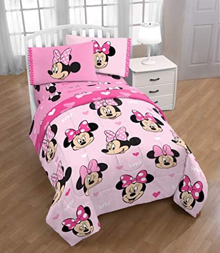 Jay Franco Kids Comforter with Minnie Mouse Pattern