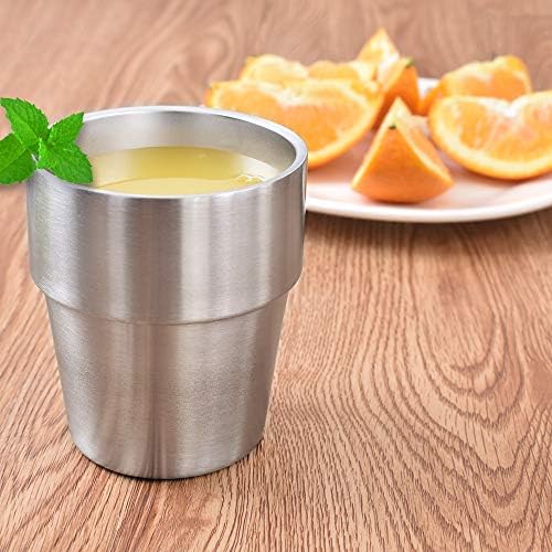 Newk Stainless Steel Cups Set of 2 10 Oz Double Wall Tumblers