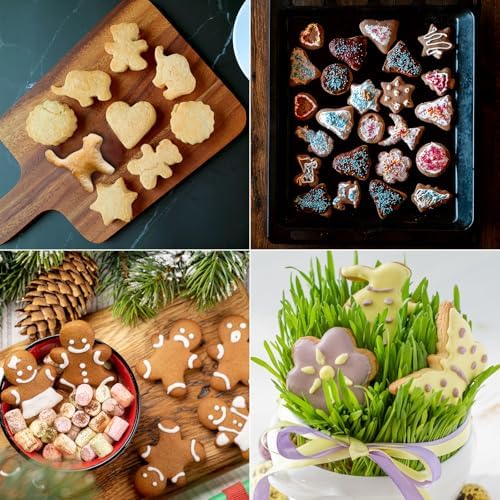 GWHOLE 26 Pcs Cookie Cutter Set for Kids Christmas Holiday
