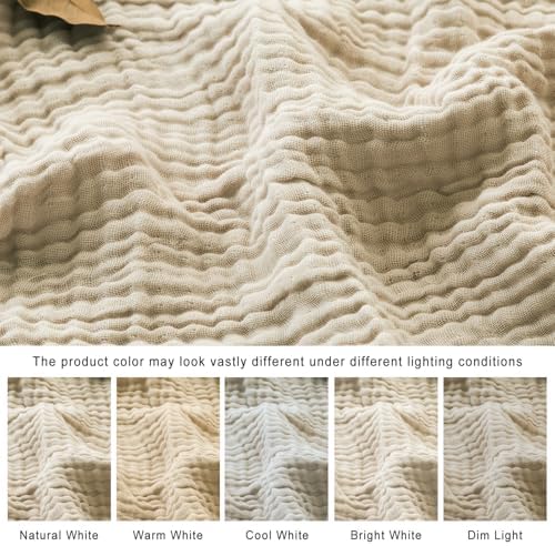 EMME Large 50x70 Cotton Throw Blanket for Women