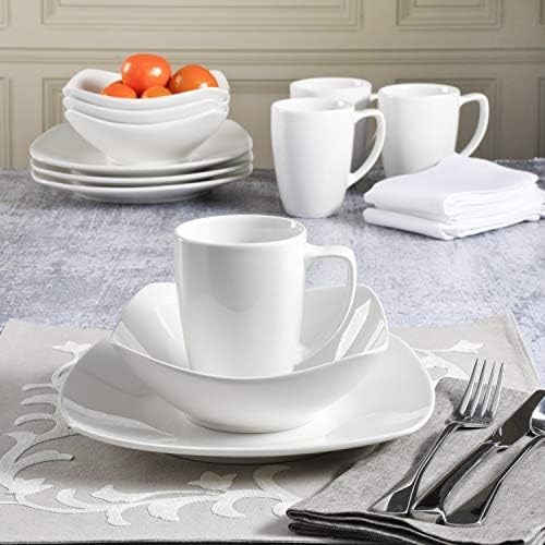 Gibson Home Zen Buffet 24-Piece Dinnerware Set - White