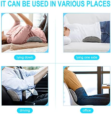 Panduo Lumbar Support Pillow - Memory Foam for Back Pain Relief