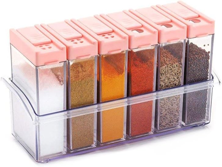 Reusable Plastic Salt and Pepper Shaker Set