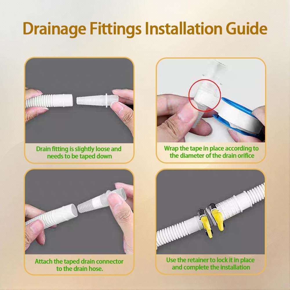 WEALINKII 50ft Mini Split Drain Hose with 58 ID