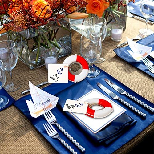 OurWarm PartyTalk Nautical Bottle Opener Wedding Favors Set 50pcs