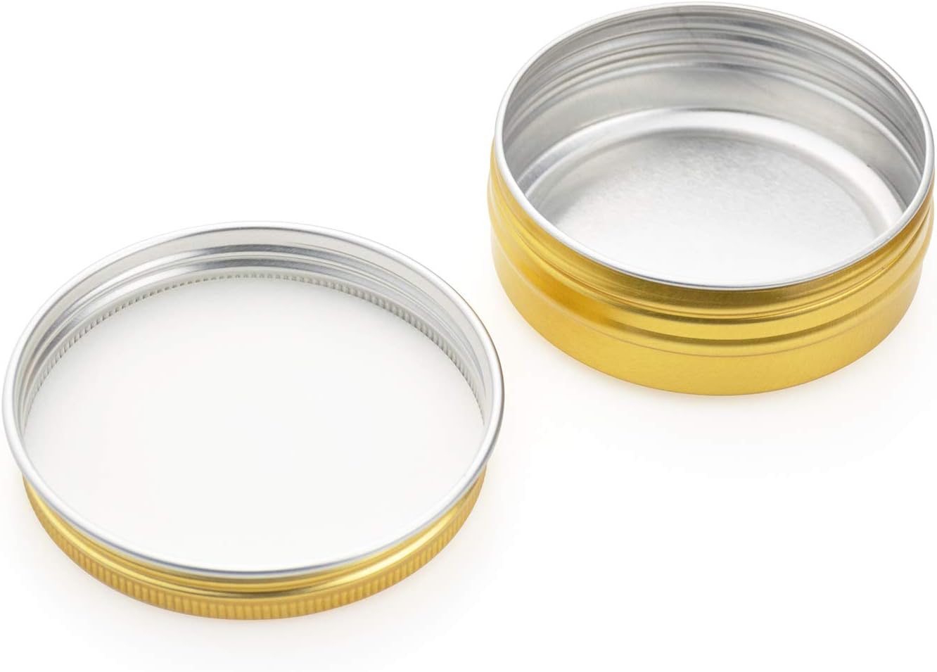 Foraineam 24 Piece 4 Oz Screw Lid Round Tin Jars