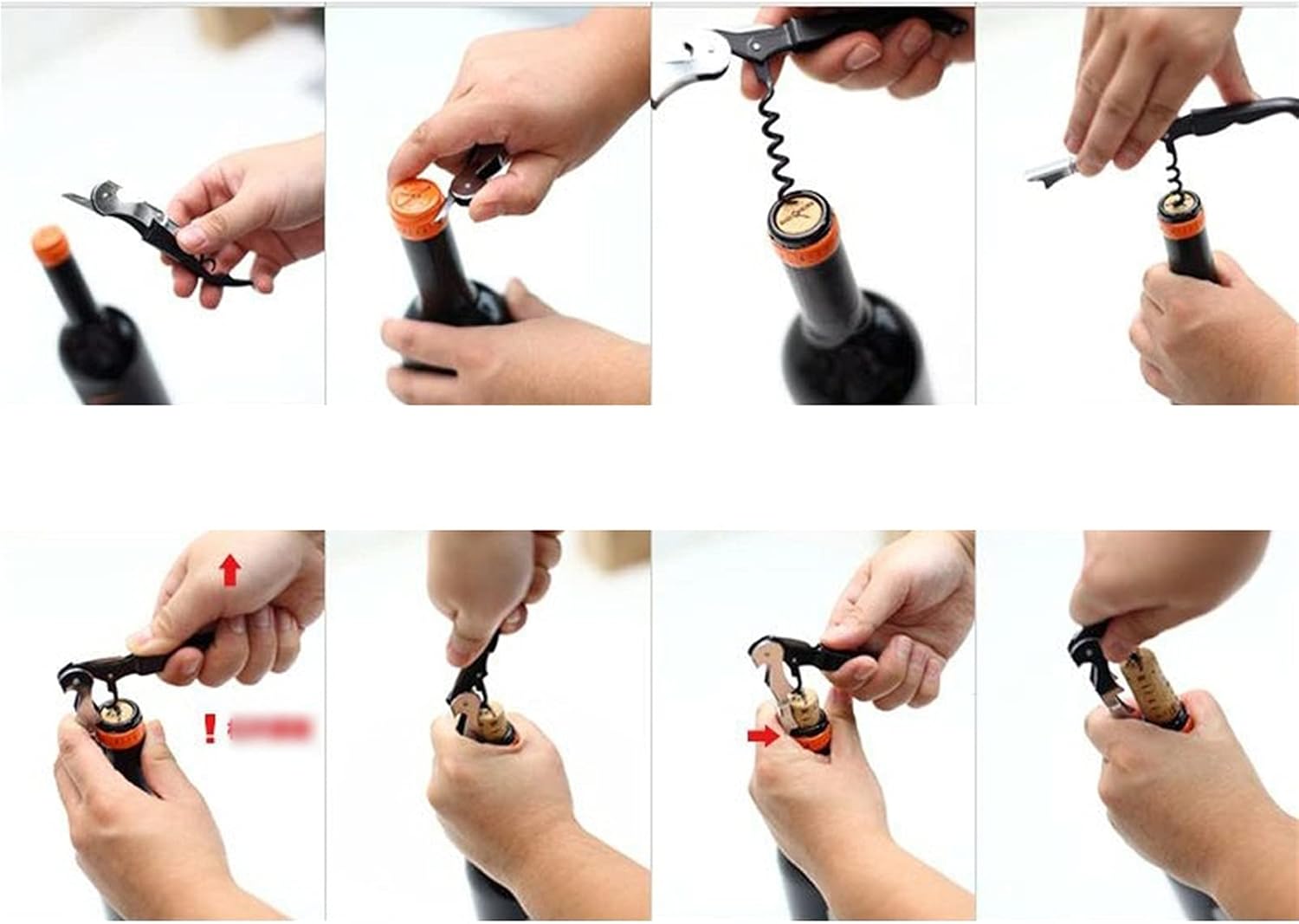 Electric Wine Bottle Opener with Can Opener and Foil Cutter