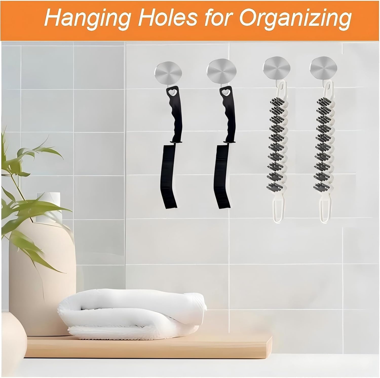 POPGIO Crevice Flexible Cleaning Brush Set 4 Pcs
